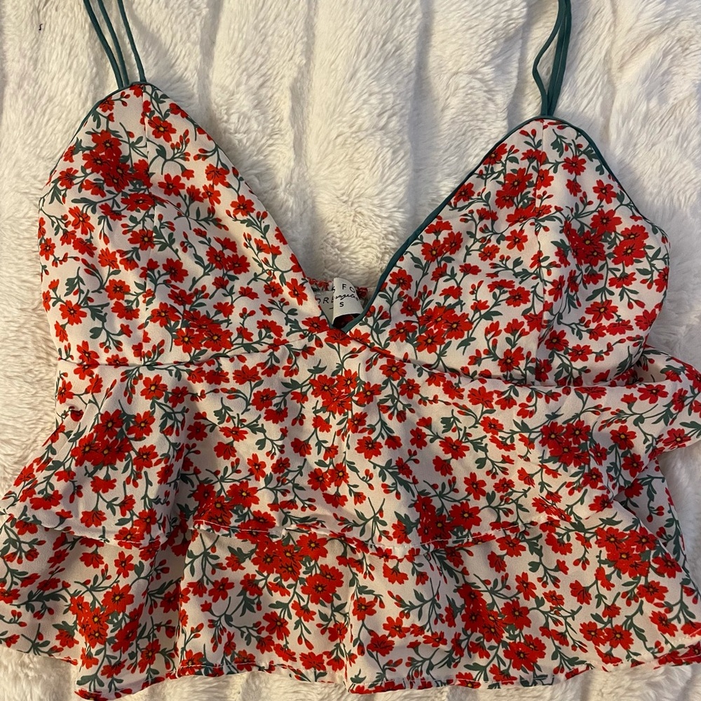 Adorable floral mini top